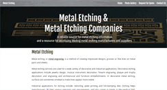 Desktop Screenshot of metaletching.org