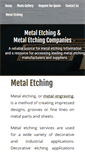 Mobile Screenshot of metaletching.org